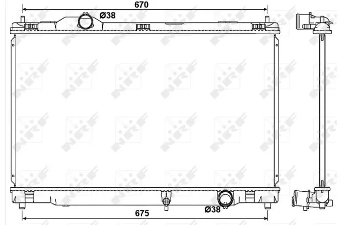 Радіатор охолодження Lexus GS 05-11 NRF 53039 (фото 1)