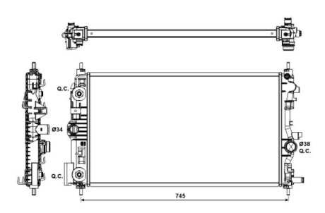 Радиатор NRF 53143