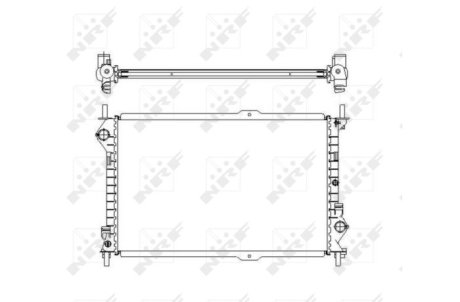 Радиатор охлаждения Ford Tourneo/Transit 1.8/1.8D 02-13 NRF 54755