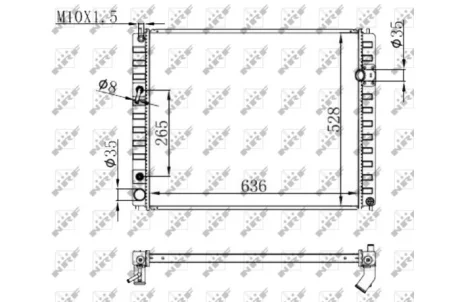 Радіатор охолодження Infiniti EX/FX/QX50/QX70 3.0D-5.0 08- NRF 59147