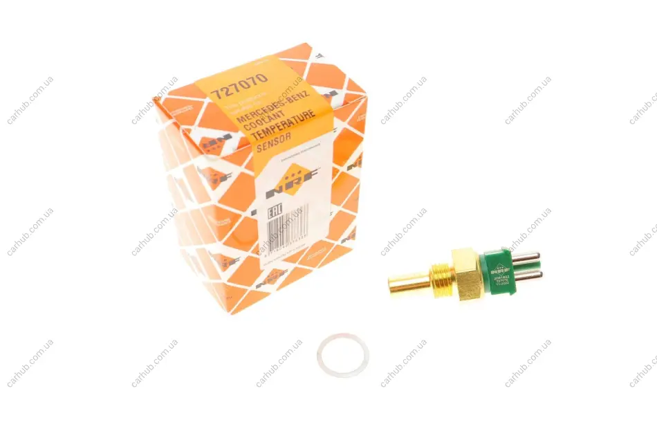 Датчик температури охолоджуючої рідини MB Sprinter 2.2-3.4D 84-06 OM601-604 (M14x1.5) (2конт.) NRF 727070 (фото 1)