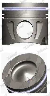 Поршень 83,5 (+0,5) MERCEDES A (W176), B SPORTS TOURER (W246, W242), C T-MODEL (S204), C (W204), CLA (C117), CLA SHOOTING BRAKE (X117), E T-MODEL (S212), E (W212), GLA (X156) 2.1D/2.2D 06.06- NURAL 87-433407-00 (фото 1)