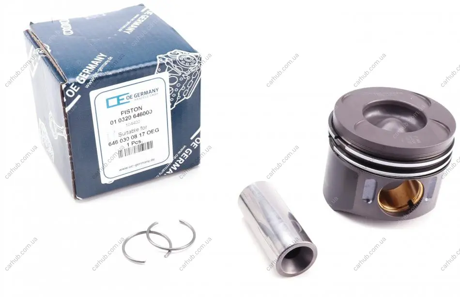 Поршень MB Sprinter OM646 CDI (88.00mm/STD) 646.986 OE Germany 01 0320 646000 (фото 1)