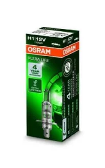 Лампа (картон 1шт) H1 12В 55Вт P14,5S в 4 рази довший термін служби Ultra Life OSRAM 64150ULT