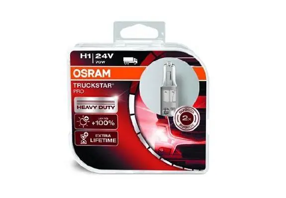 Лампа (Набір 2шт) H1 24В 70Вт P14,5S Truckstar Pro NextGen OSRAM 64155TSPHCB (фото 1)