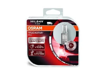 Лампа (Набір 2шт) H1 24В 70Вт P14,5S Truckstar Pro NextGen OSRAM 64155TSPHCB