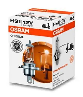 Лампа (картон 1шт) HS1 12В 35Вт PX43T для мотоциклів Standard OSRAM 64185 (фото 1)