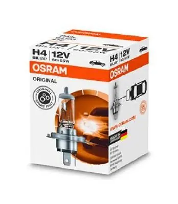 Лампа (картон 1шт) H4 12В 60/55Вт P43T Standard OSRAM 64193 (фото 1)