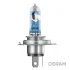 Лампа (картон 1шт) H4 12В 60/55Вт P43T (EN) up to 150% greater brightness (EN) up to 150m light beam (EN) up to 20% whiter light Night Breaker Laser, Білий OSRAM 64193NL (фото 1)