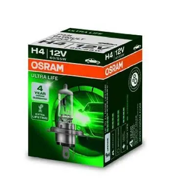 Лампа (картон 1шт) H4 12В 60/55Вт P43T в 4 рази довший термін служби Ultra Life OSRAM 64193ULT (фото 1)