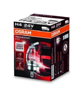 Лампа (картон 1шт) H4 24В 75/70Вт P43T Truckstar Pro NextGen 3200K OSRAM 64196TSP