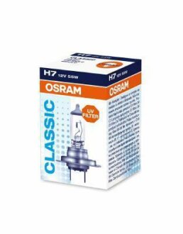 Лампа (картон 1шт) H7 12В 55Вт PX26D Classic OSRAM 64210CLC