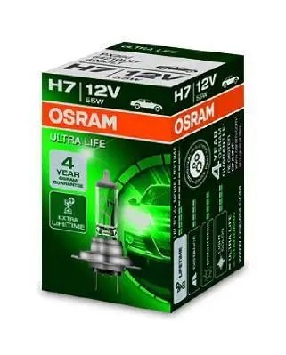Лампа (картон 1шт) H7 12В 55Вт PX26D в 4 рази довший термін служби Ultra Life OSRAM 64210ULT (фото 1)