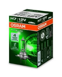 Лампа (картон 1шт) H7 12В 55Вт PX26D в 4 рази довший термін служби Ultra Life OSRAM 64210ULT