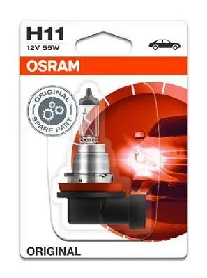 Лампа (картон 1шт) H11 12В 55Вт PGJ 19-2 Standard OSRAM 64211 (фото 1)