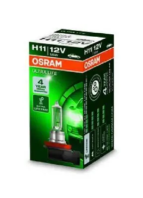 Лампа (картон 1шт) H11 12В 55Вт PGJ 19-2 в 4 рази довший термін служби Ultra Life OSRAM 64211ULT (фото 1)