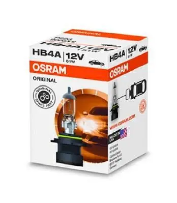 Лампа (картон 1шт) HB4A 12В 51Вт P22D Standard OSRAM 9006XS (фото 1)