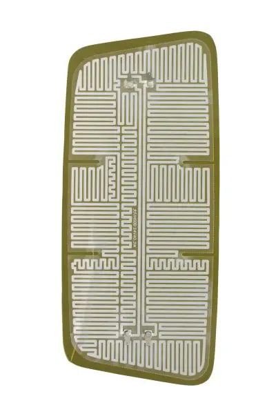 Скло дзеркала зовнішнього лів/прав (412 x188мм, обігрів) MAN L2000, M 2000 L, M 2000 M 06.93- PACOL MAN-MR-038 (фото 1)