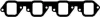 Прокладка впускного колектора FORD MAVERICK NISSAN CABSTAR, CABSTAR E, NAVARA, PICK UP, TERRANO I, TERRANO II, TRADE, URVAN, ATLEON, ECO-T, L BMC LEVEND, LEVEND II 2.3D-3.2D 10.82- Payen JC805 (фото 1)