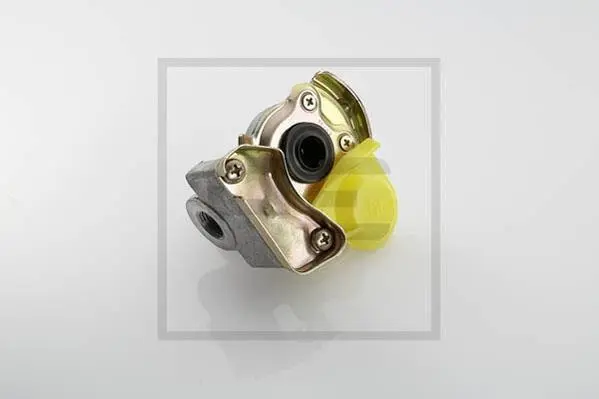 Пневматична муфта (Ручка дверей, розмір різьби M16x1,5мм, колір жовтий, клапан в комплекті, застосування трактор) DAF 65 CF, 75 CF, 85 CF, 95 XF, CF 65, CF 75, CF 85, LF 45, LF 55, XF 105, XF 95 PE AUTOMOTIVE 07692110A (фото 1)