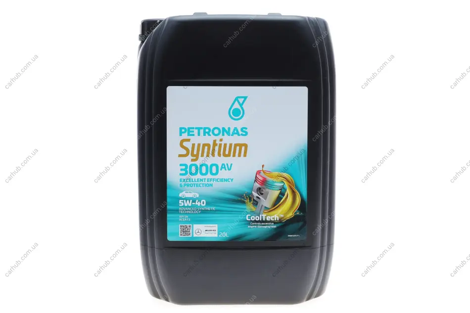 Олива 5W40 SYNTIUM 3000 AV (20L) (VW 505.00/505.01/MB 229.51/RN0700/RN0710) (API SN) (ACEA C3) (з-на на 71242R41EU) Petronas 70179R41EU (фото 1)