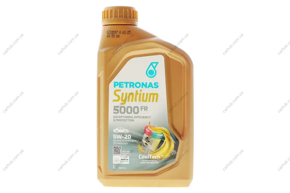 Олива 5W20 SYNTIUM 5000 FR (1L) (ILSAC GF5) (WSS-M2C 948-B/STJLR.03.5004) (з-на на 71236E18EU) Petronas 70265E18EU (фото 1)