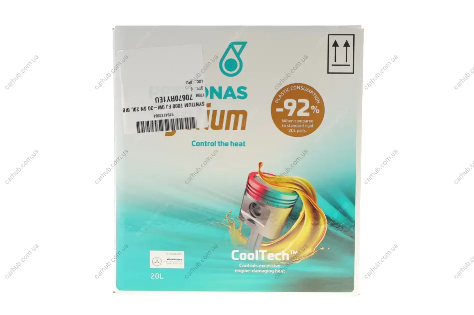 Олива 0W30 SYNTIUM 7000 FJ (20L) (Ford WSS-M2C950-A/Jaguar Land Rover STJLR.03.5007) (ACEA C2) (з-на на 71231RY1EU) Petronas 70670RY1EU (фото 1)