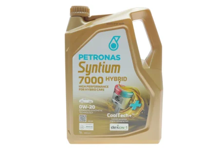 Олива 0W20 SYNTIUM 7000 HYBRID (5L) (API SP/ILSAC GF-6A) (GM dexos1 Gen 3/Ford WSS-M2C962-A1) (з-на на 71229M12EU) Petronas 70803M12EU