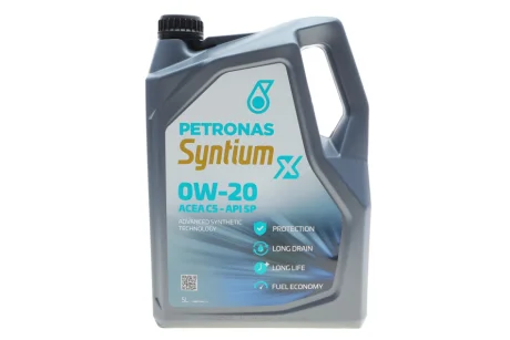 Олива 0W20 SYNTIUM X (5L) (API SP) (ACEA C5) PETRONAS Petronas 70980M12EU
