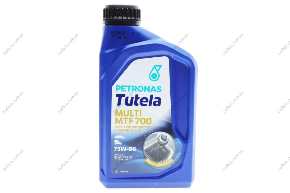 Олива 75W80 TUTELA MULTI MTF 700 (1L) (API GL-4/Fiat 9.55550-MZ12/BMW MTF LT-2/LT-3/LT-4) Petronas 76640E15EU (фото 1)