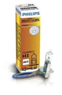 Автолампа H3 12V 55W PK22s Vision +30% (1 шт. в упаковці) PHILIPS 12336PRC1