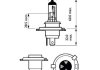 Автолампа LongLife EcoVision H4, 12 V, 60/55 Вт, P43t-38 PHILIPS 12342LLECOB1 (фото 3)