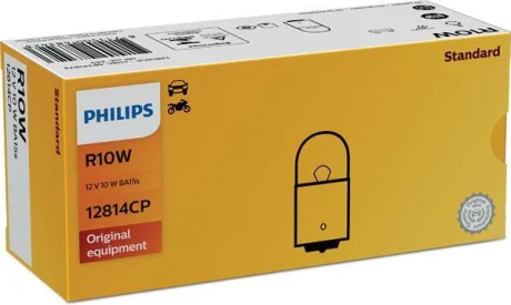 Автолампа R10W BA15S 12V 10W PHILIPS 12814CP