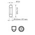 Фото 3 - автолампа Vision T6,2x27 SV6 3 W прозрачная PHILIPS 12818CP Автолампа Vision T6,2x27 SV6 3 W прозрачная PHILIPS 12818CP (фото 3)