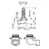Автолампа HB3 B1 12V 60W P20d WhiteVision ultra +60% (3800K) (1 шт. в блістері) PHILIPS 9005WVUB1 (фото 3)