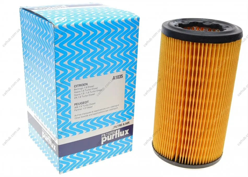 Фільтр повітряний Citroen Berlingo/Peugeot Partner 1.8/1.9D 97-02 PURFLUX Purflux A1035 (фото 1)