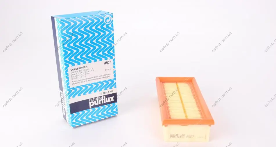 Фільтр повітряний VW Passat/Golf/Jetta 1.5-1.8 74-93 PURFLUX Purflux A507 (фото 1)