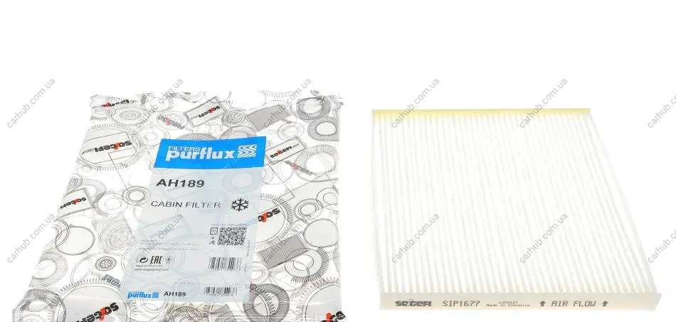 Фільтр салону Toyota Avensis/Corolla 00- PURFLUX Purflux AH189 (фото 1)