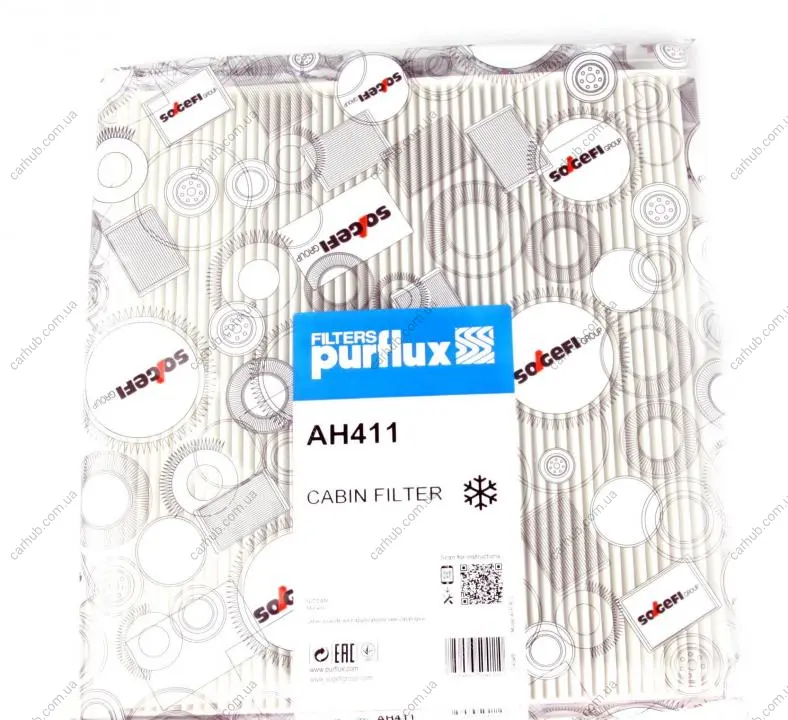 Фільтр салону Nissan Murano II 2.5/3.5dCi 08-14 PURFLUX Purflux AH411 (фото 1)