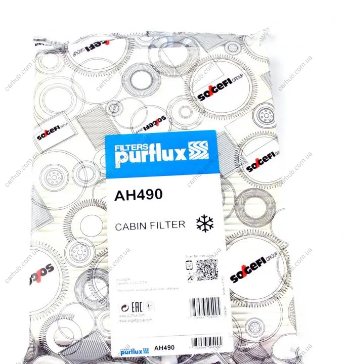 Фільтр салону Hyundai Santa Fe 2.0-2.2CRDI/2.4 09-12 PURFLUX Purflux AH490 (фото 1)