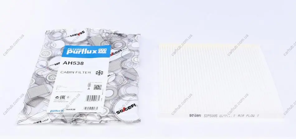Фільтр салону Hyundai Accent/Solaris 1.4/1.6 10-/Kia Rio III 11- Purflux AH538 (фото 1)