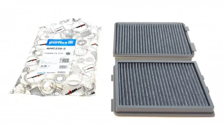 Фільтр салону BMW 5 (E39) (вугільний) (к-кт 2шт.) PURFLUX Purflux AHC239-2
