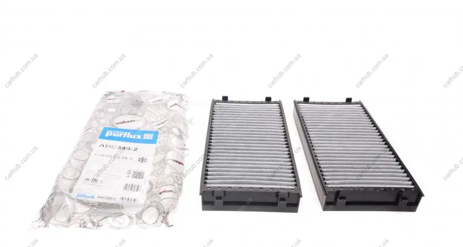 Фільтр салону BMW X5 (E70/F15)/X6 (E71/E72) 2.0-4.8 07- (вугільний) PURFLUX Purflux AHC349-2 (фото 1)