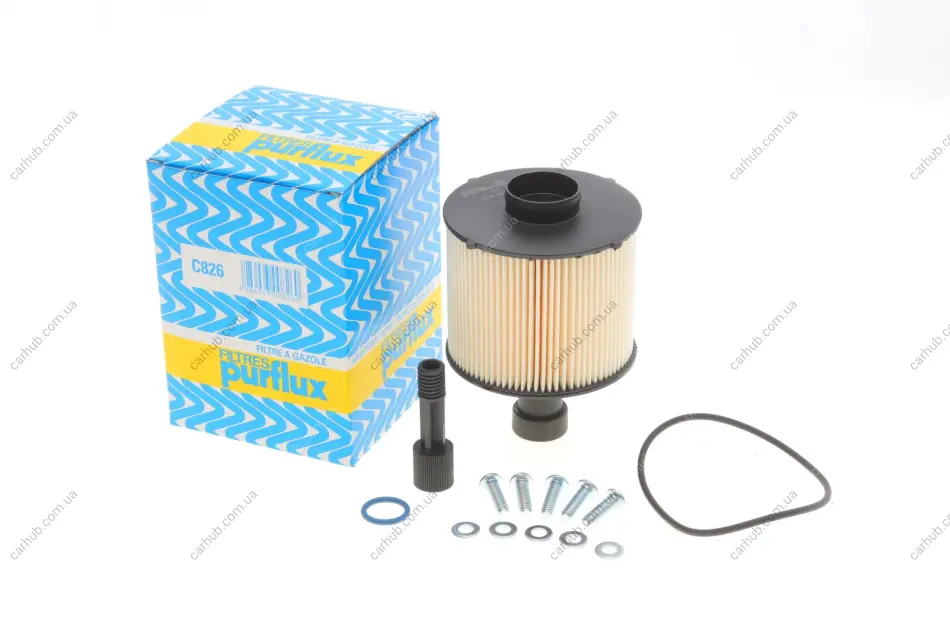 Фільтр паливний Renault Kangoo/Dokker/Duster/Logan 1.5dCi 12- PURFLUX Purflux C826 (фото 1)