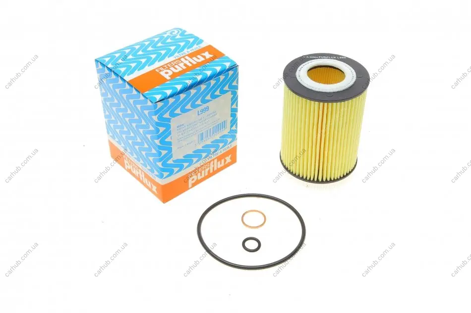 Фільтр масляний BMW 5 (E60)/6 (E63)/X5 (E53) 3.6-4.8i 00-10 PURFLUX Purflux L999 (фото 1)