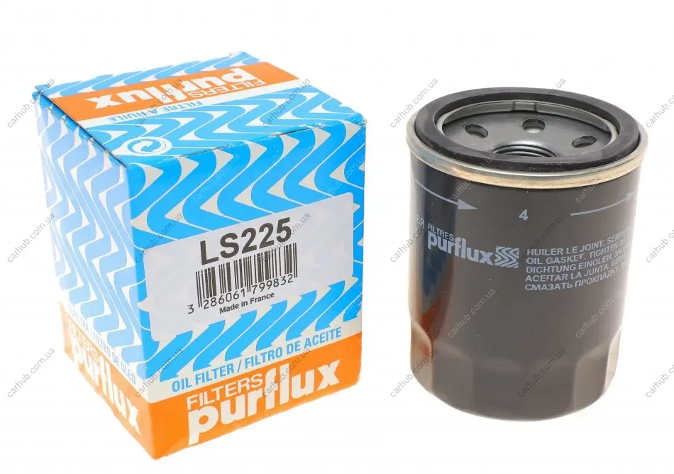 Фільтр масляний Hyundai Accent/Gets 1.1-1.6 02- (h=89mm) PURFLUX Purflux LS225 (фото 1)