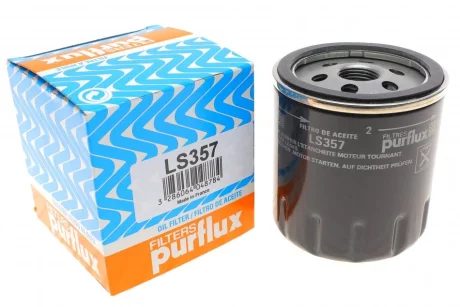 Фільтр масляний Mazda 3/6/CX-3/CX-5/CX7/MX-5 02- PURFLUX Purflux LS357