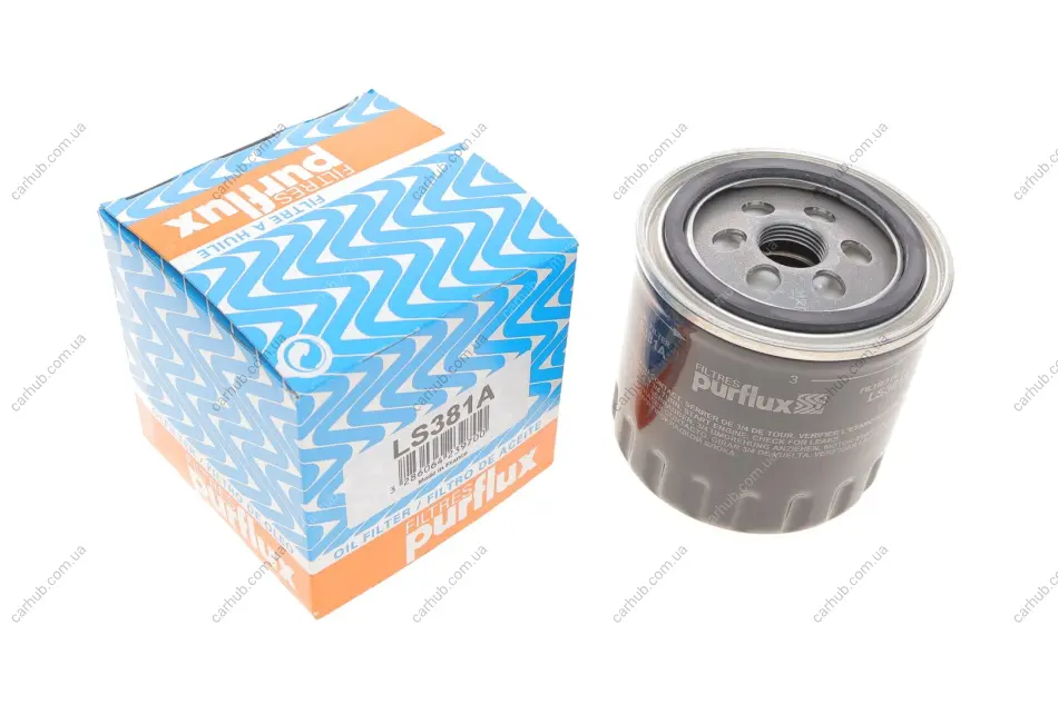 Фільтр масляний Renault Megane III/Laguna III 1.9dCi/3.0dCi 08- PURFLUX Purflux LS381A (фото 1)
