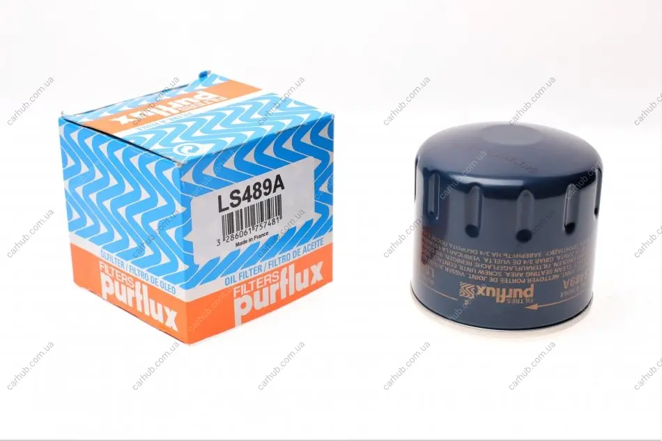 Фільтр масляний Kia/Mitsubishi/Subaru 03- PURFLUX Purflux LS489A (фото 1)