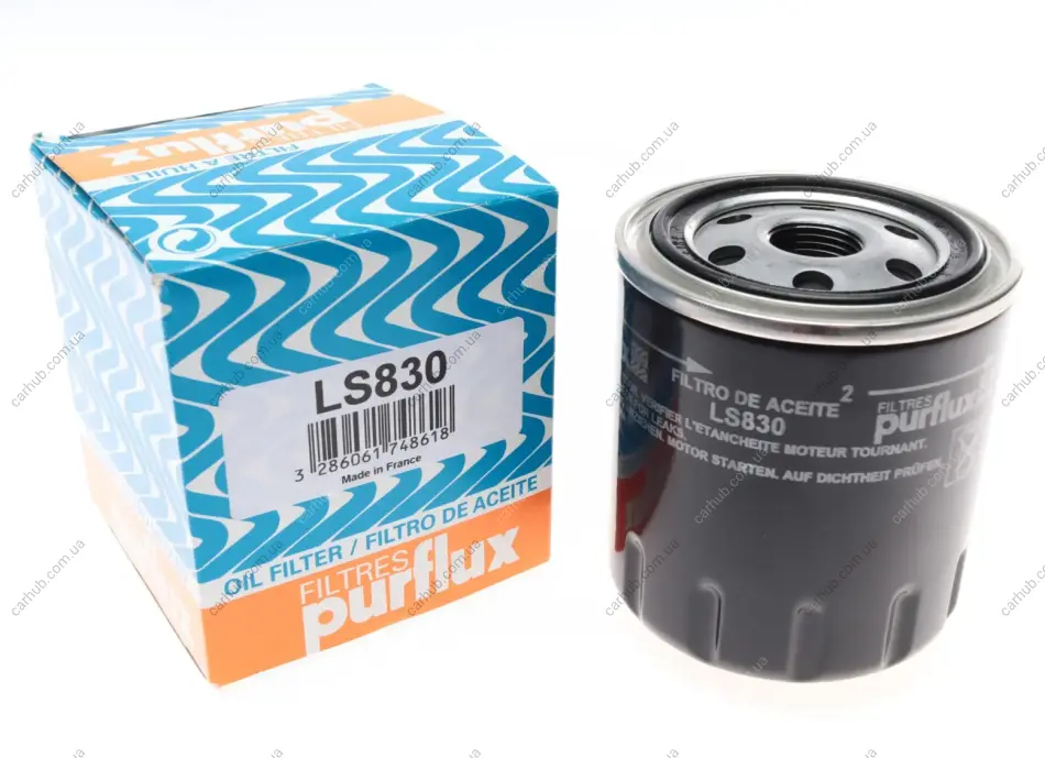 Фільтр масляний Nissan Primera/Almera/Sunny 1.3-3.0i 70-07 PURFLUX Purflux LS830 (фото 1)